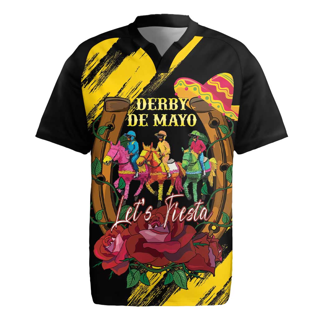 Derby De Mayo 2025 Rugby Jersey Pinata Horse Racing Let's Fiesta - Wonder Print Shop