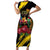 Derby De Mayo 2025 Short Sleeve Bodycon Dress Pinata Horse Racing Let's Fiesta - Wonder Print Shop