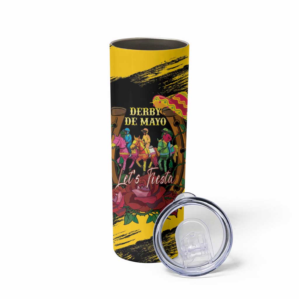 Derby De Mayo 2025 Skinny Tumbler Pinata Horse Racing Let's Fiesta - Wonder Print Shop