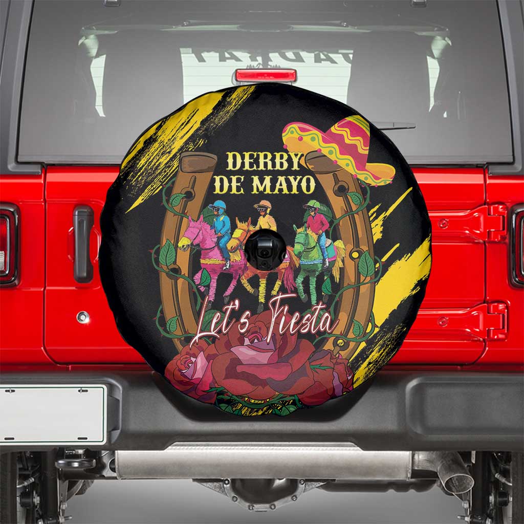 Derby De Mayo 2025 Spare Tire Cover Pinata Horse Racing Let's Fiesta - Wonder Print Shop
