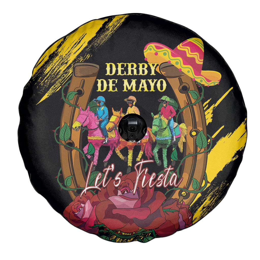 Derby De Mayo 2025 Spare Tire Cover Pinata Horse Racing Let's Fiesta - Wonder Print Shop