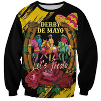 Derby De Mayo 2025 Sweatshirt Pinata Horse Racing Let's Fiesta - Wonder Print Shop