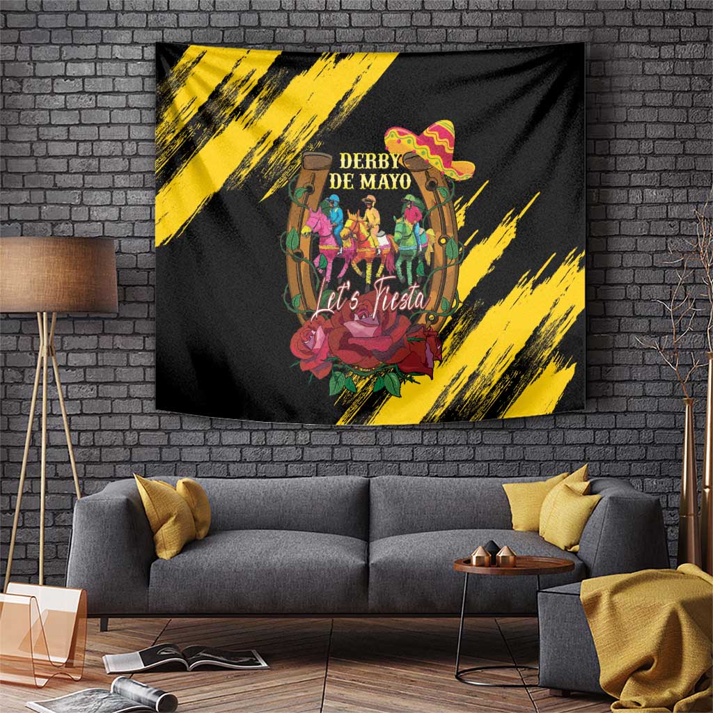 Derby De Mayo 2025 Tapestry Pinata Horse Racing Let's Fiesta - Wonder Print Shop