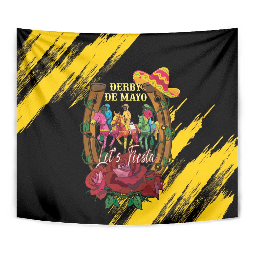 Derby De Mayo 2025 Tapestry Pinata Horse Racing Let's Fiesta - Wonder Print Shop