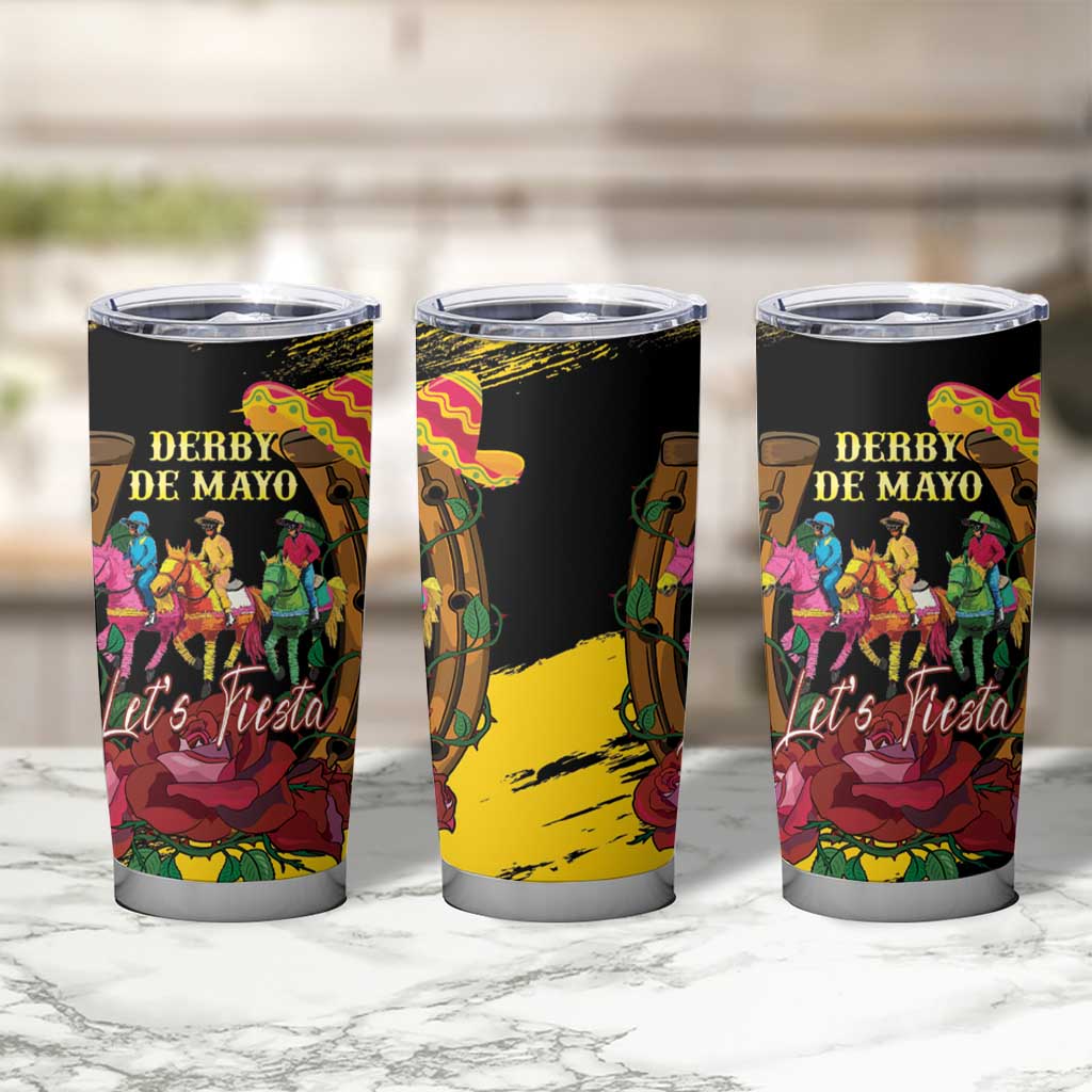 Derby De Mayo 2025 Tumbler Cup Pinata Horse Racing Let's Fiesta - Wonder Print Shop