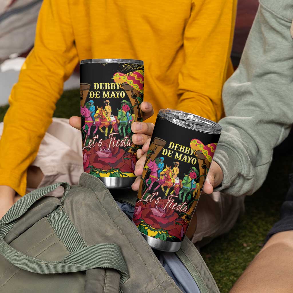 Derby De Mayo 2025 Tumbler Cup Pinata Horse Racing Let's Fiesta - Wonder Print Shop