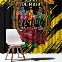 Derby De Mayo 2025 Window Curtain Pinata Horse Racing Let's Fiesta - Wonder Print Shop
