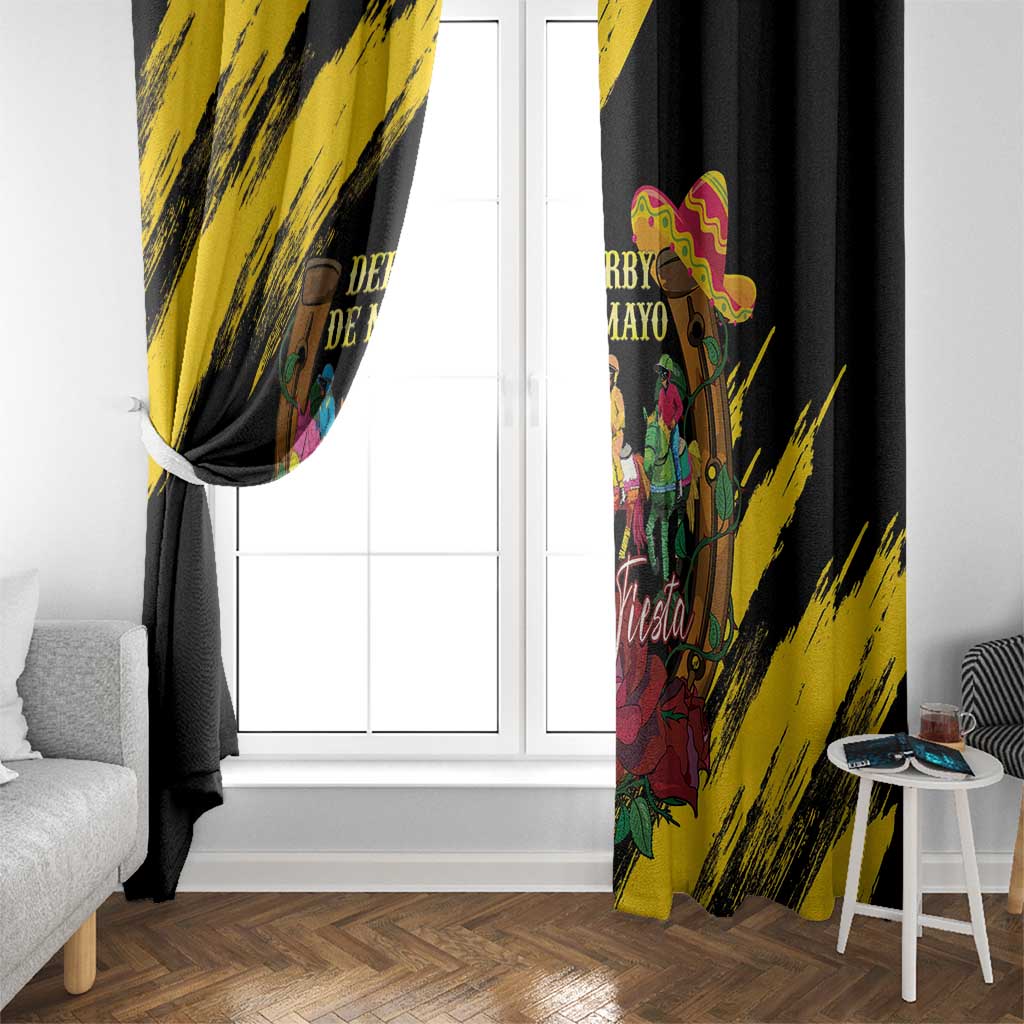 Derby De Mayo 2025 Window Curtain Pinata Horse Racing Let's Fiesta - Wonder Print Shop