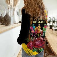 Derby De Mayo 2025 Women Casual Shirt Pinata Horse Racing Let's Fiesta - Wonder Print Shop
