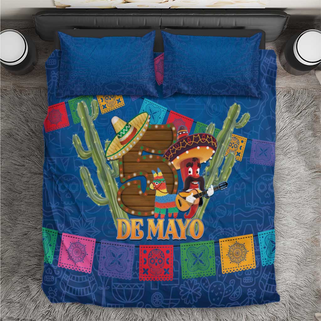 Mexico Cinco De Mayo 2025 Bedding Set Chili Pepper Let's Fiesta