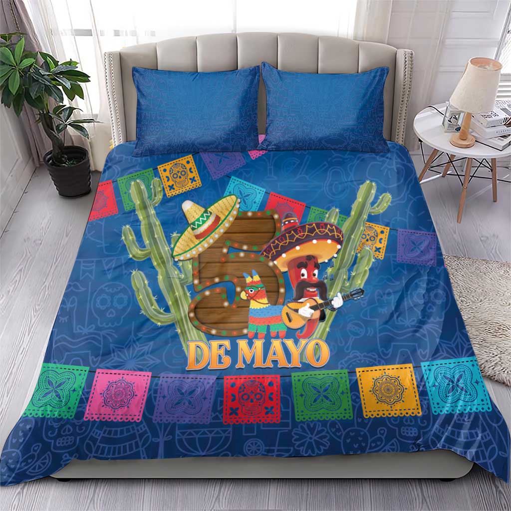 Mexico Cinco De Mayo 2025 Bedding Set Chili Pepper Let's Fiesta