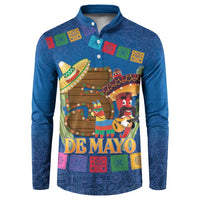 Mexico Cinco De Mayo 2025 Button Sweatshirt Chili Pepper Let's Fiesta