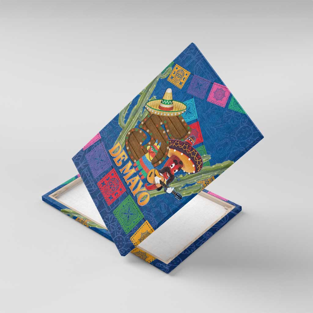 Mexico Cinco De Mayo 2025 Canvas Wall Art Chili Pepper Let's Fiesta