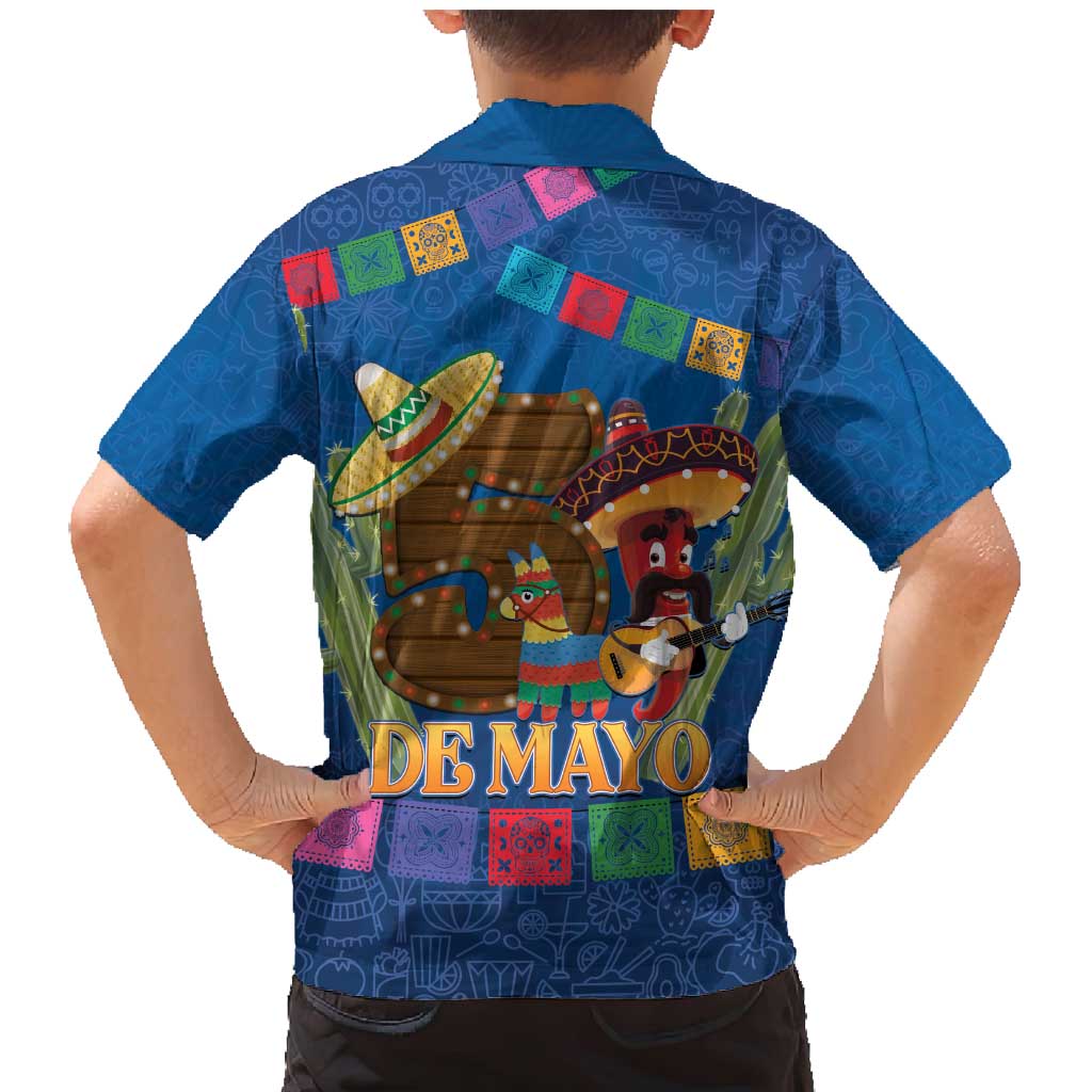 Mexico Cinco De Mayo 2025 Family Matching Mermaid Dress and Hawaiian Shirt Chili Pepper Let's Fiesta