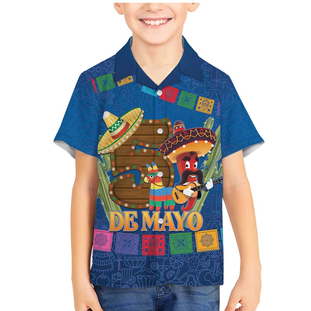 Mexico Cinco De Mayo 2025 Family Matching Mermaid Dress and Hawaiian Shirt Chili Pepper Let's Fiesta