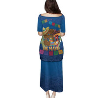 Mexico Cinco De Mayo 2025 Family Matching Puletasi and Hawaiian Shirt Chili Pepper Let's Fiesta