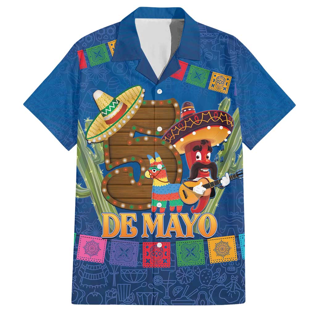 Mexico Cinco De Mayo 2025 Family Matching Short Sleeve Bodycon Dress and Hawaiian Shirt Chili Pepper Let's Fiesta