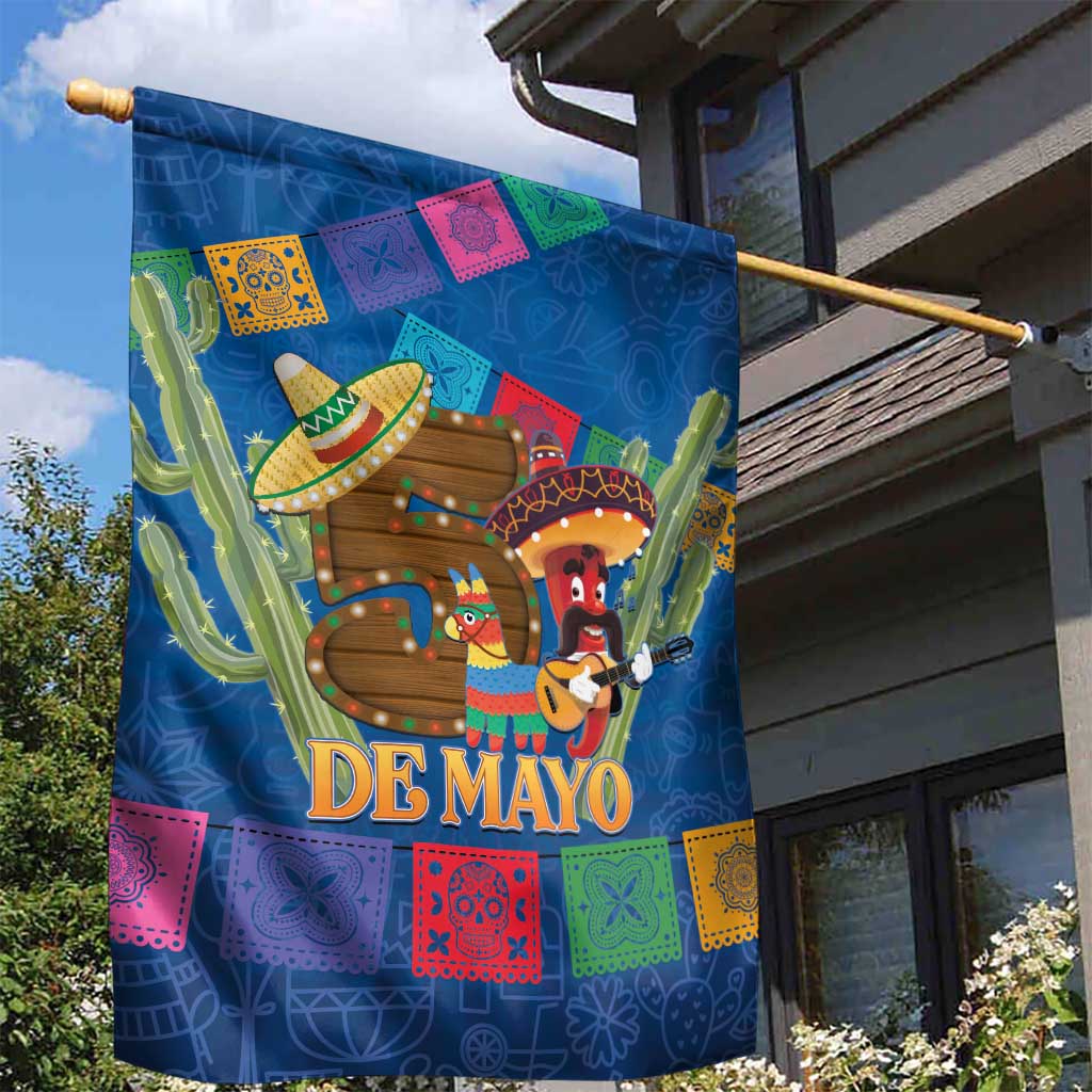 Mexico Cinco De Mayo 2025 Garden Flag Chili Pepper Let's Fiesta