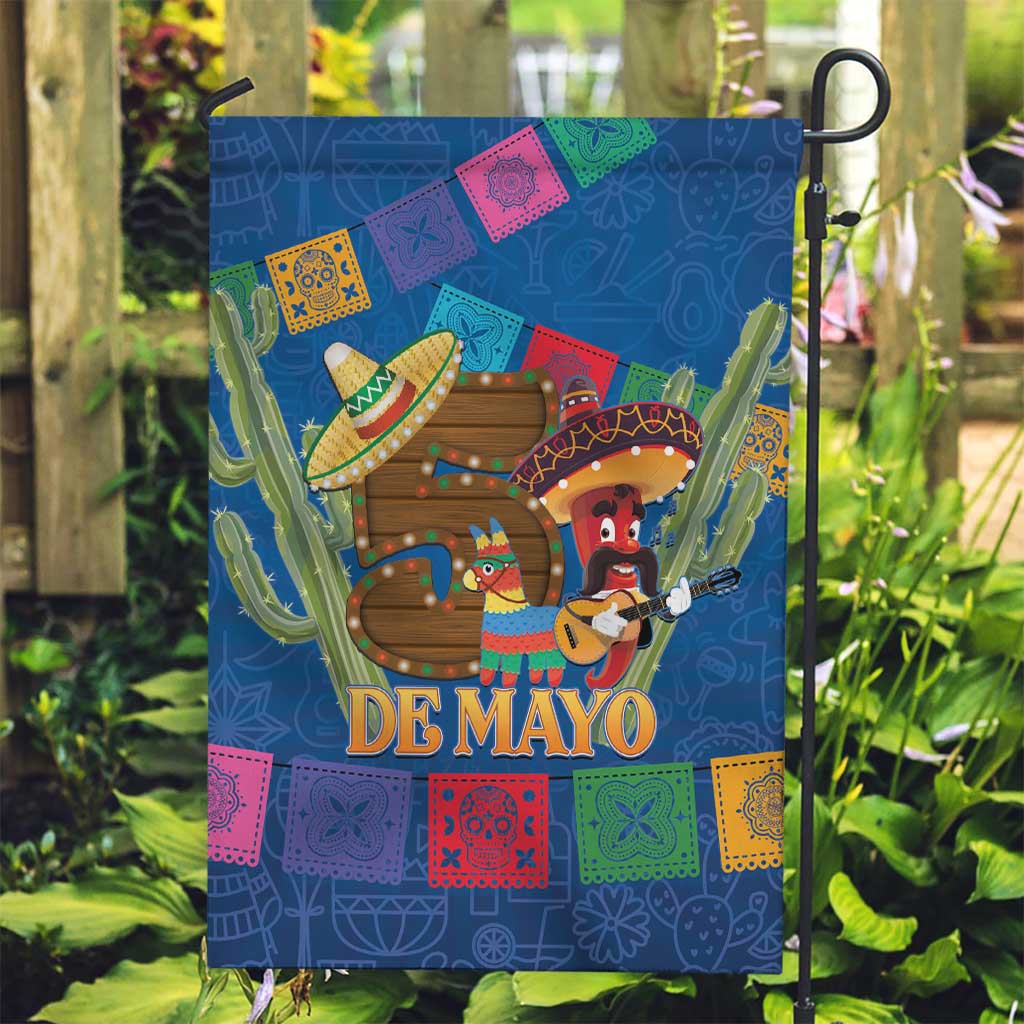 Mexico Cinco De Mayo 2025 Garden Flag Chili Pepper Let's Fiesta