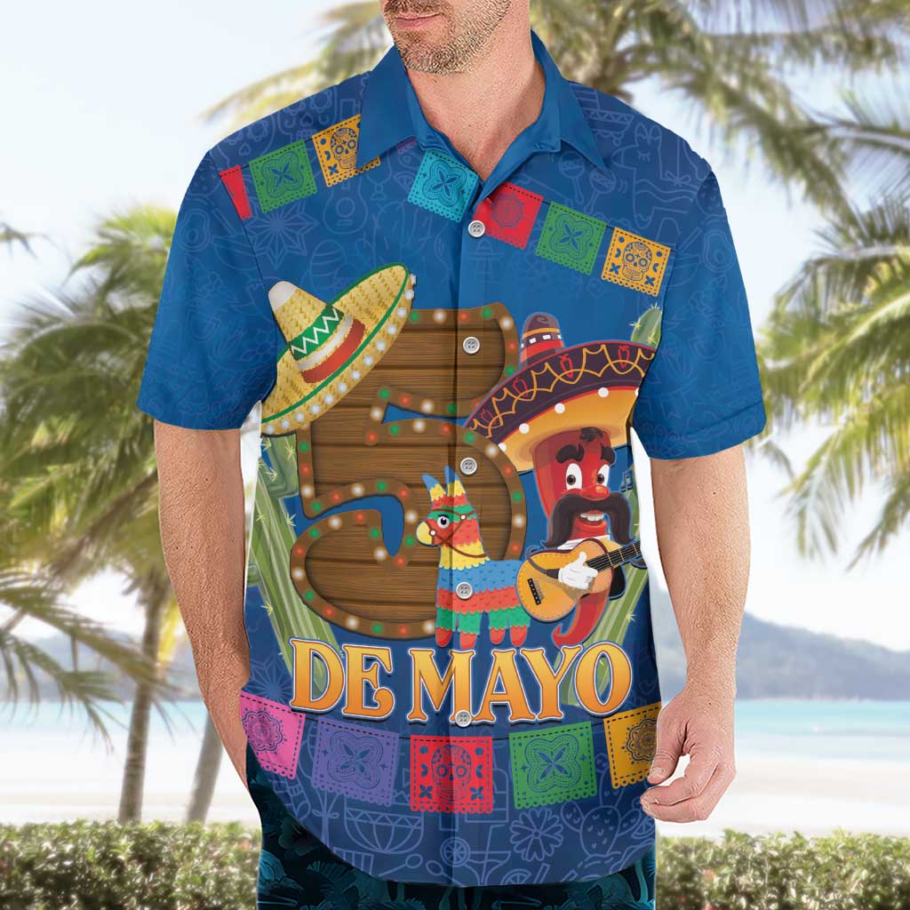 Mexico Cinco De Mayo 2025 Hawaiian Shirt Chili Pepper Let's Fiesta