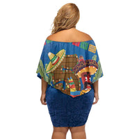 Mexico Cinco De Mayo 2025 Off Shoulder Short Dress Chili Pepper Let's Fiesta
