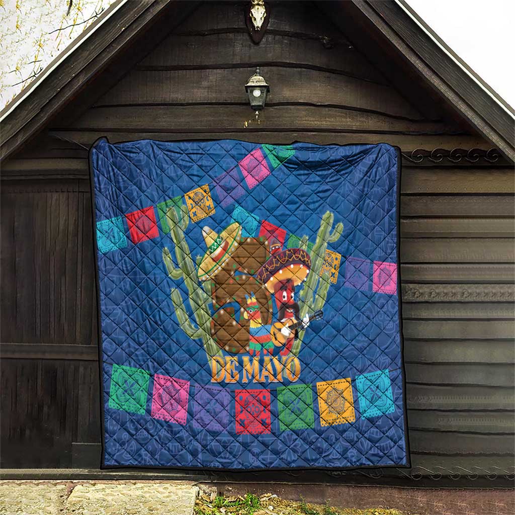 Mexico Cinco De Mayo 2025 Quilt Chili Pepper Let's Fiesta - Wonder Print Shop