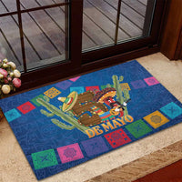 Mexico Cinco De Mayo 2025 Rubber Doormat Chili Pepper Let's Fiesta - Wonder Print Shop