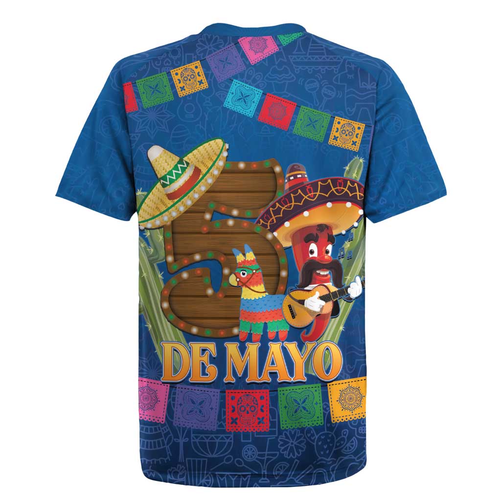 Mexico Cinco De Mayo 2025 Rugby Jersey Chili Pepper Let's Fiesta - Wonder Print Shop