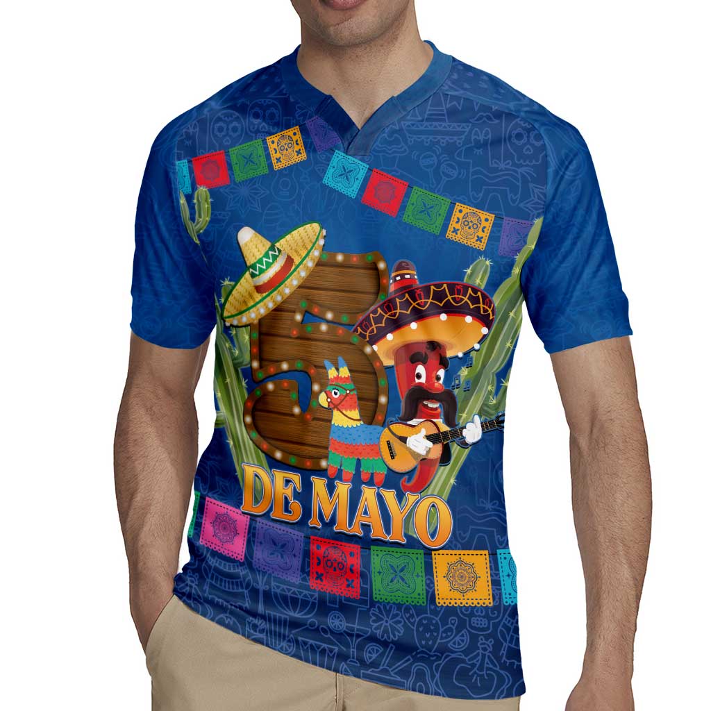 Mexico Cinco De Mayo 2025 Rugby Jersey Chili Pepper Let's Fiesta - Wonder Print Shop