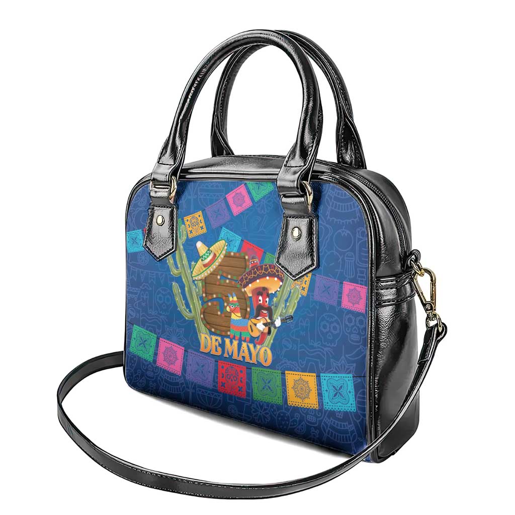 Mexico Cinco De Mayo 2025 Shoulder Handbag Chili Pepper Let's Fiesta - Wonder Print Shop