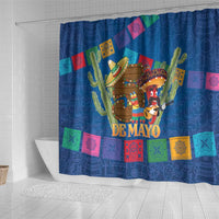 Mexico Cinco De Mayo 2025 Shower Curtain Chili Pepper Let's Fiesta - Wonder Print Shop