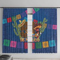 Mexico Cinco De Mayo 2025 Window Curtain Chili Pepper Let's Fiesta - Wonder Print Shop