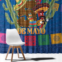 Mexico Cinco De Mayo 2025 Window Curtain Chili Pepper Let's Fiesta - Wonder Print Shop