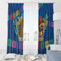 Mexico Cinco De Mayo 2025 Window Curtain Chili Pepper Let's Fiesta - Wonder Print Shop