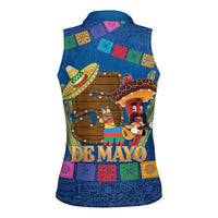 Mexico Cinco De Mayo 2025 Women Sleeveless Polo Shirt Chili Pepper Let's Fiesta - Wonder Print Shop