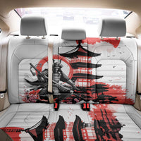 Japanese Samurai Warrior Enso Back Car Seat Cover Japan Pagoda Sakura Watercolor - Wonder Print Shop