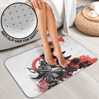 Japanese Samurai Warrior Enso Bathroom Set Japan Pagoda Sakura Watercolor - Wonder Print Shop