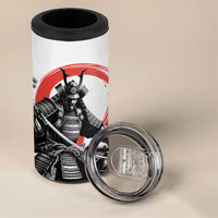 Japanese Samurai Warrior Enso 4 in 1 Can Cooler Tumbler Japan Pagoda Sakura Watercolor - Wonder Print Shop