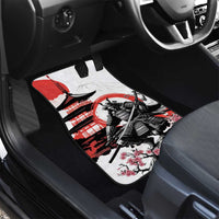Japanese Samurai Warrior Enso Car Mats Japan Pagoda Sakura Watercolor - Wonder Print Shop