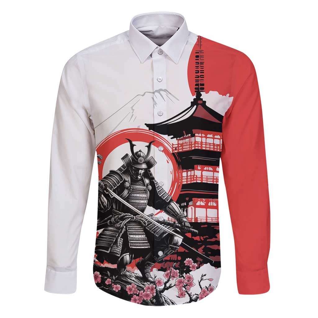Japanese Samurai Warrior Enso Family Matching Puletasi and Hawaiian Shirt Japan Pagoda Sakura Watercolor - Wonder Print Shop