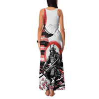 Japanese Samurai Warrior Enso Family Matching Tank Maxi Dress and Hawaiian Shirt Japan Pagoda Sakura Watercolor - Wonder Print Shop