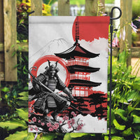 Japanese Samurai Warrior Enso Garden Flag Japan Pagoda Sakura Watercolor - Wonder Print Shop