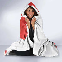 Japanese Samurai Warrior Enso Hooded Blanket Japan Pagoda Sakura Watercolor - Wonder Print Shop