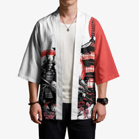 Japanese Samurai Warrior Enso Kimono Japan Pagoda Sakura Watercolor - Wonder Print Shop