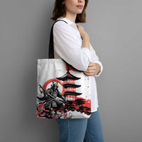 Japanese Samurai Warrior Enso Tote Bag Japan Pagoda Sakura Watercolor - Wonder Print Shop