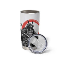 Japanese Samurai Warrior Enso Tumbler Cup Japan Pagoda Sakura Watercolor - Wonder Print Shop