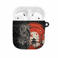 Japanese Dragon Katana Enso AirPods Case Japan Pagoda Seamless Cloud - Wonder Print Shop