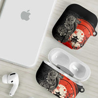Japanese Dragon Katana Enso AirPods Case Japan Pagoda Seamless Cloud - Wonder Print Shop