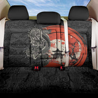 Japanese Dragon Katana Enso Back Car Seat Cover Japan Pagoda Seamless Cloud - Wonder Print Shop