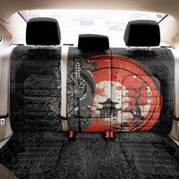 Japanese Dragon Katana Enso Back Car Seat Cover Japan Pagoda Seamless Cloud - Wonder Print Shop